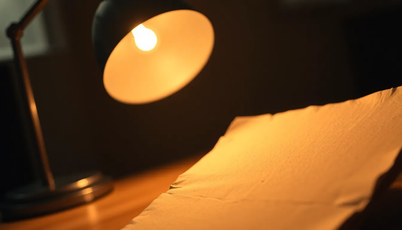 Weathered Paper Texture with Warm Light