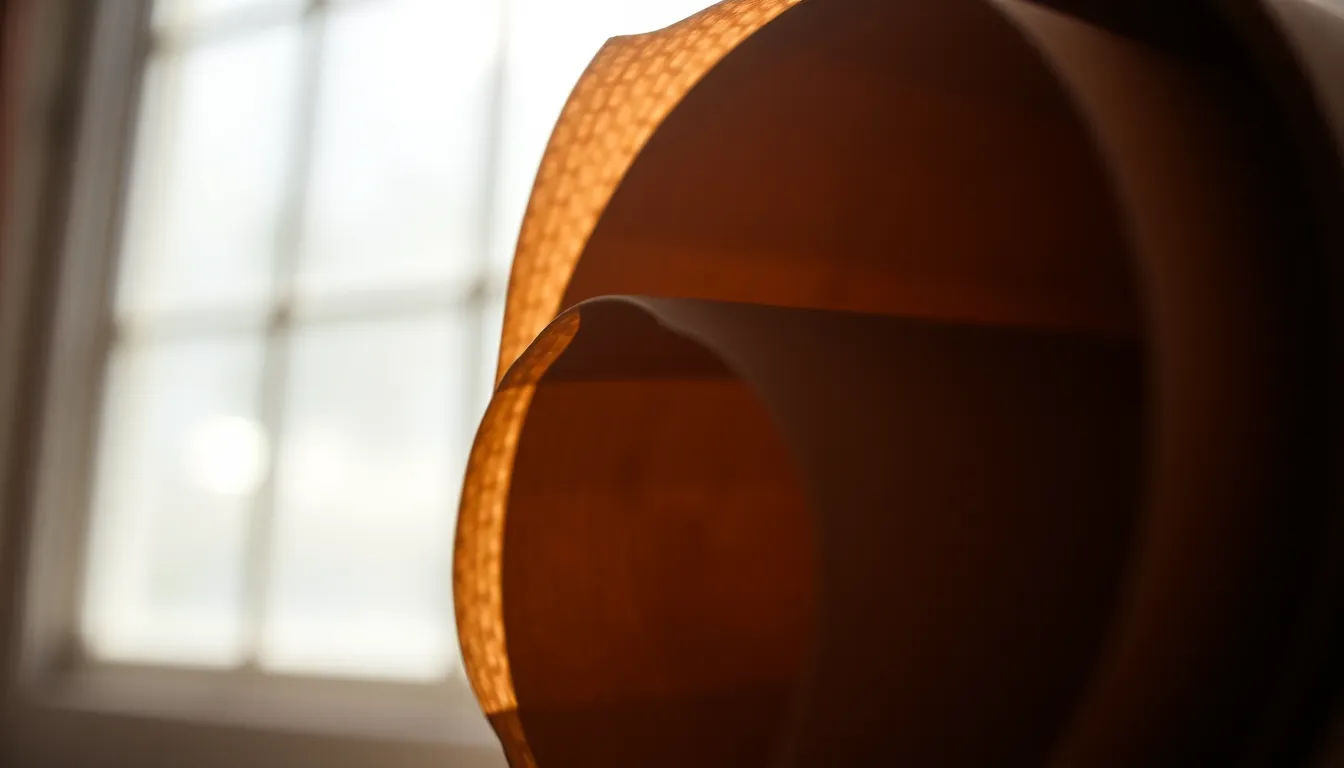 Close-Up of Textured Kraft Paper Cylinder This close-up image features a beautifully textured cylinder of kraft paper, meticulously captured to highlight its organic feel. Shot with a Leica Q3, soft backlighting enhances the warm brown tones, revealing the intricate fibers of the paper. With a shallow depth of field, the bokeh background creates a gentle focus on the paper, while the off-centered composition accentuates its unique texture, making it a perfect representation of natural materials.