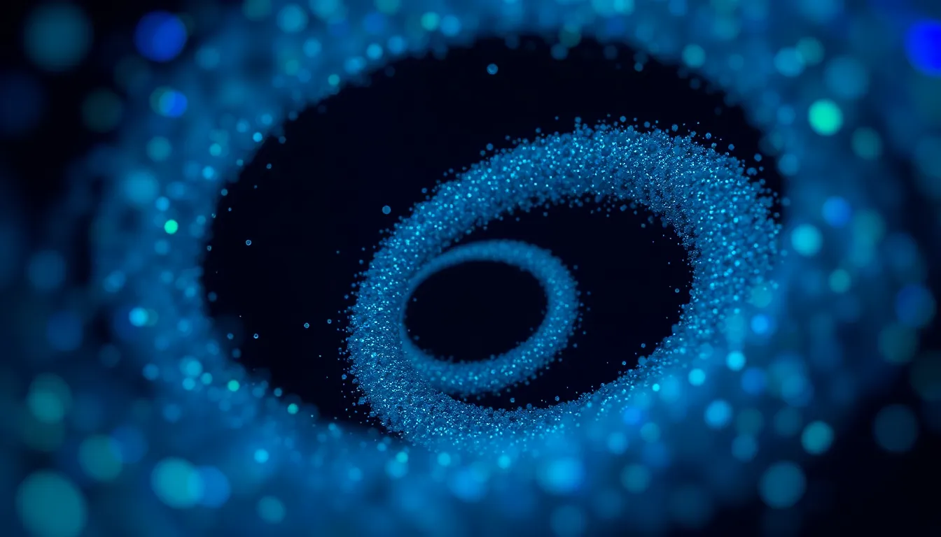 Iridescent Particles in Cosmic Vortex