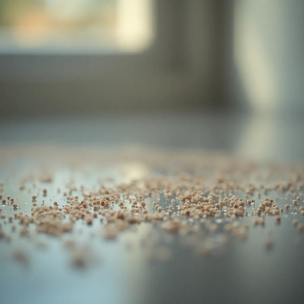 Microscopic Particles on Smooth Glass Surface