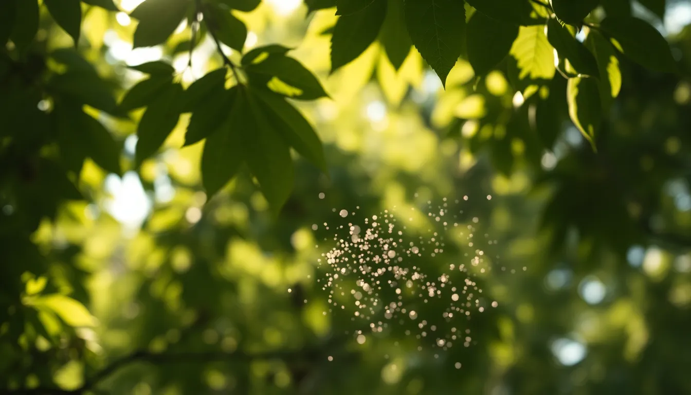 Dappled Sunlight with Floating Particles This serene image captures dappled sunlight filtering through a lush tree canopy, revealing a flurry of floating particles. The soft greens and browns create a tranquil and inviting atmosphere, while the sharp focus on the particles adds an ethereal quality. The composition is thoughtfully arranged, drawing the viewer’s eye to the delicate interplay of light and nature. Ideal for conveying themes of calm and serenity in nature photography.