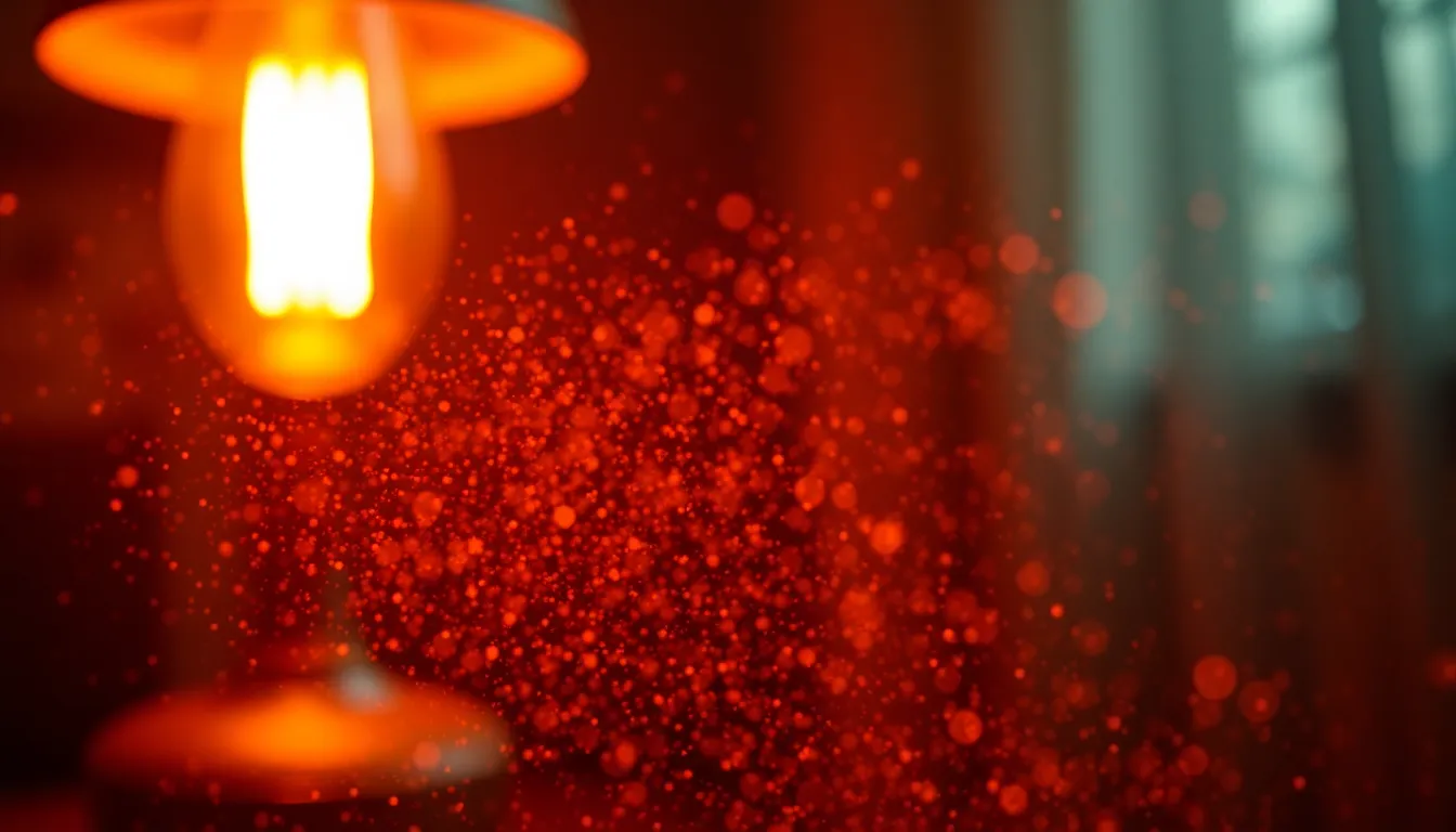 Magical Dust Particles in Warm Light