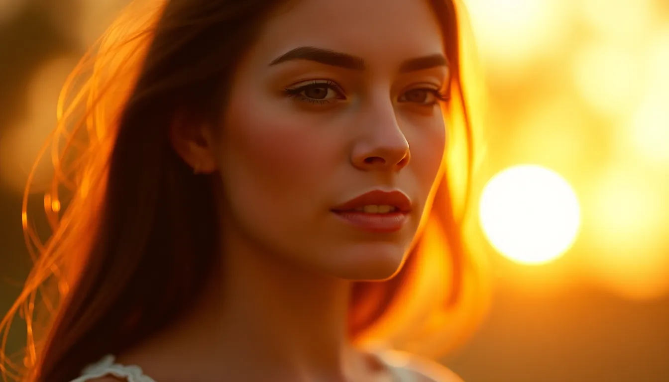 Golden Hour Cascading Particles