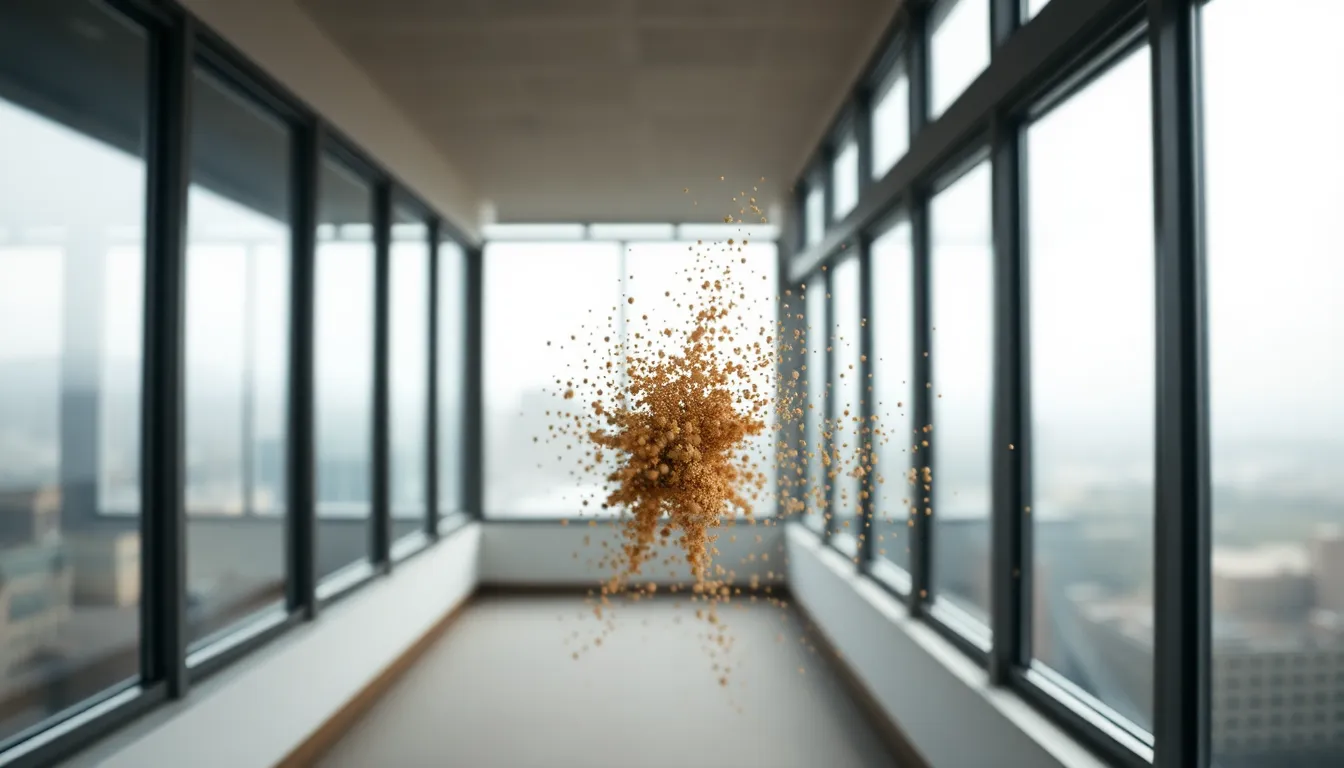 Swirling Mist and Luminous Particles