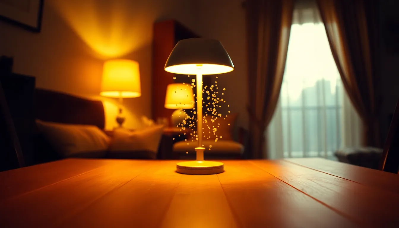 Swirling Particles in a Dim Room