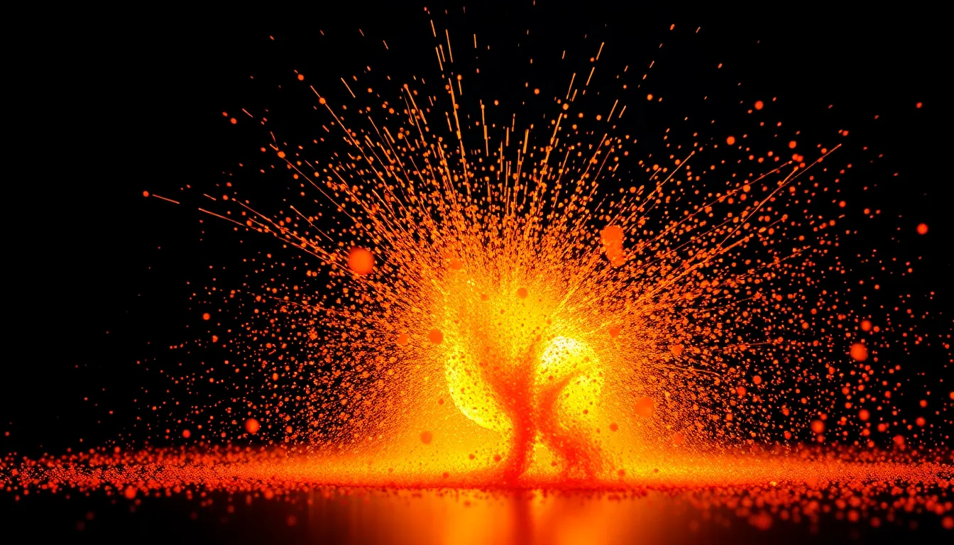 Vibrant Particle Collision in Dark Space