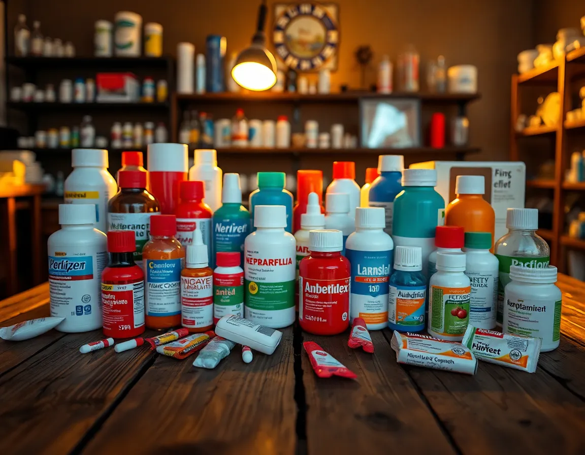 Vibrant Over-the-Counter Medications Display