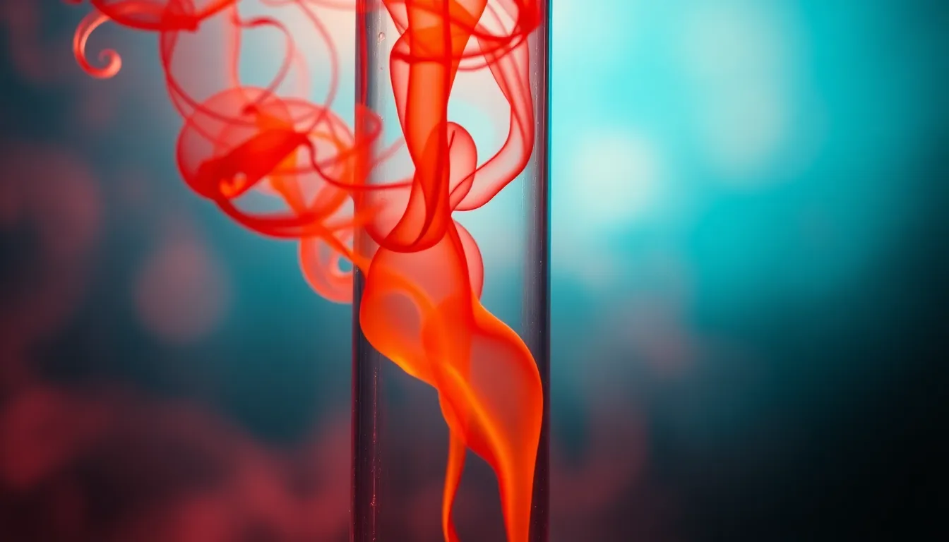 Fluid Dynamics Demonstration in Glass Tube