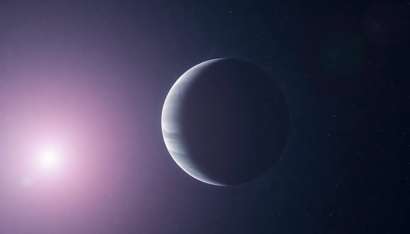 Distant Planet Surrounded by Stars