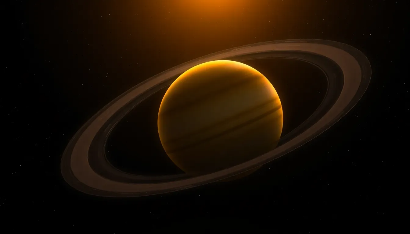 Stunning View of Saturn with Rings