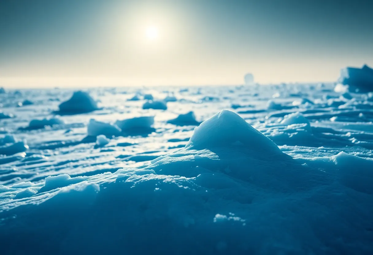 Frozen Planet with Icy Landscape