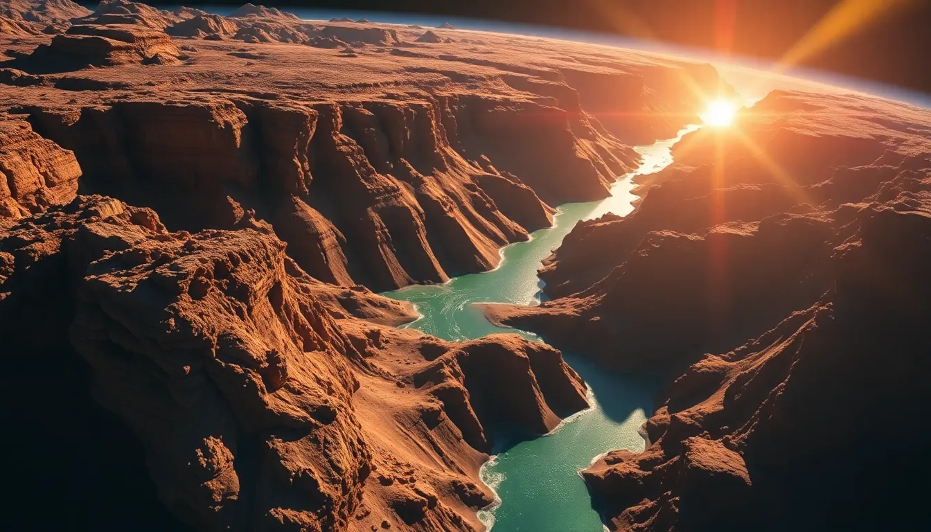 Close-Up of Distant Exoplanet Terrain