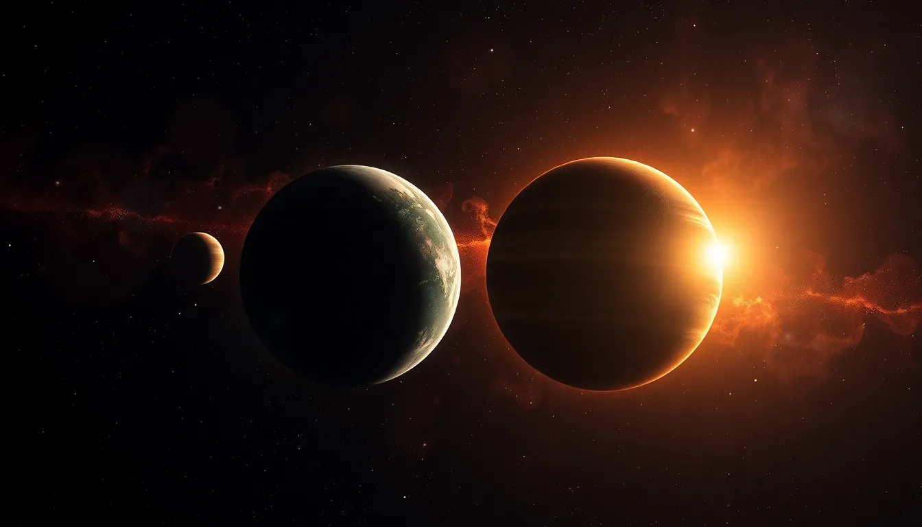 Nebula Dappled Planets