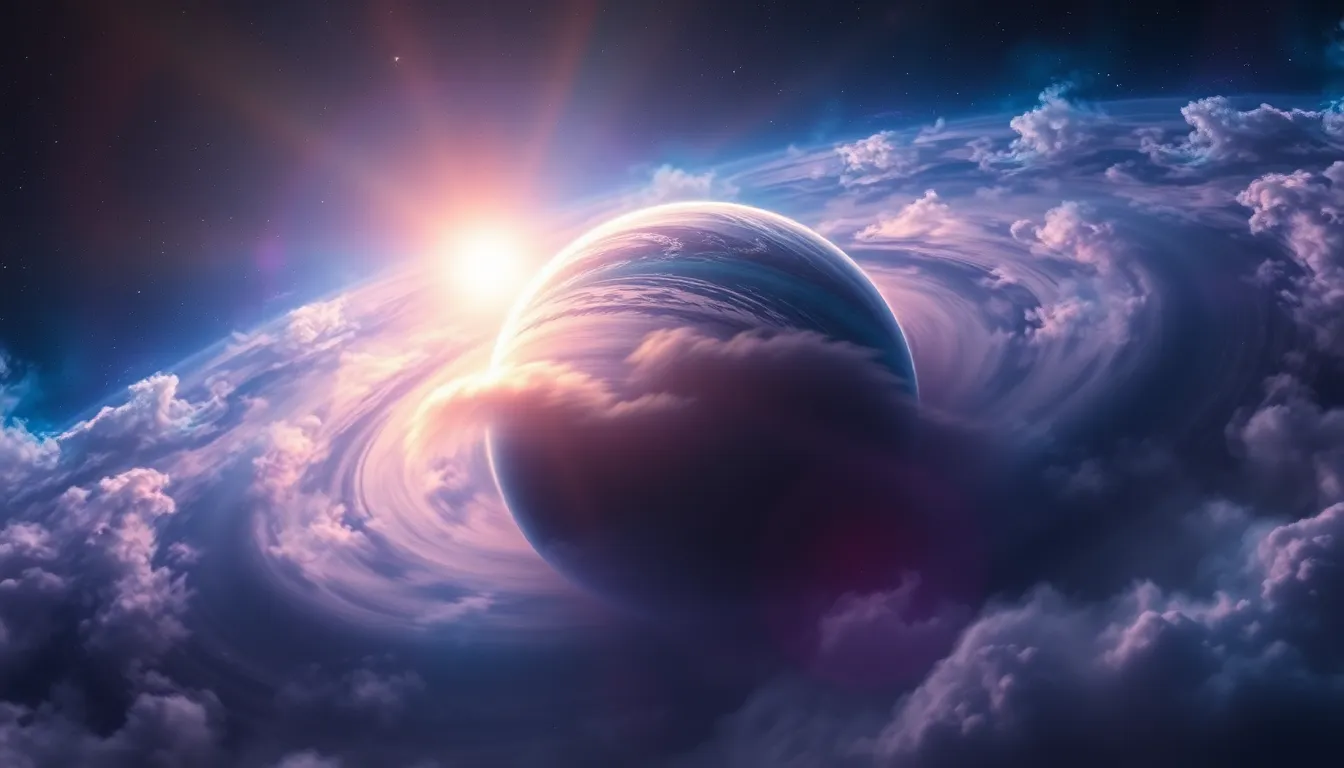 Artistic View of an Exoplanet