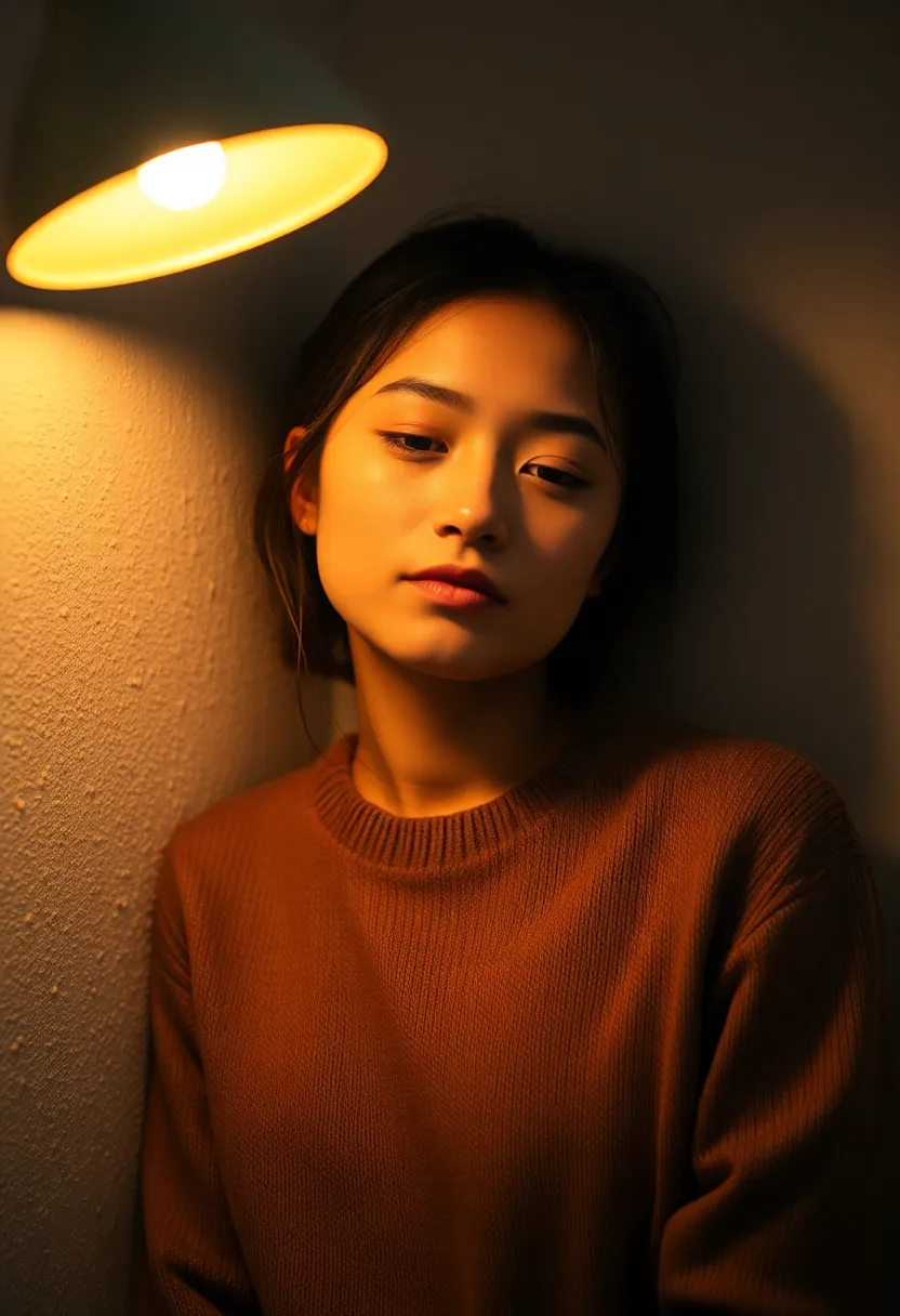 Cozy Evening Portrait with Soft Lighting