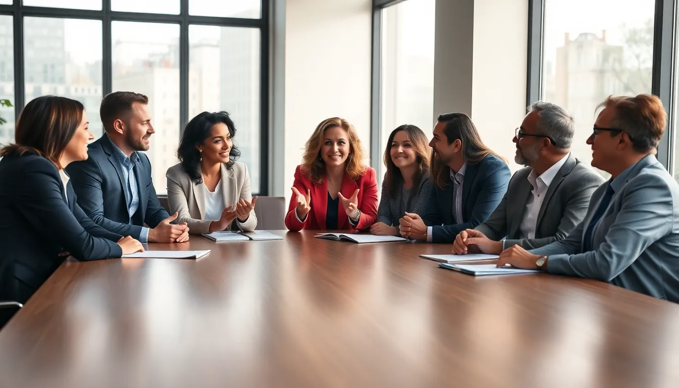 Diverse Business Professionals in a Meeting