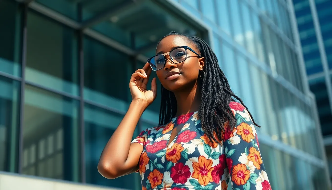 Stylish Professional Woman in Urban Setting