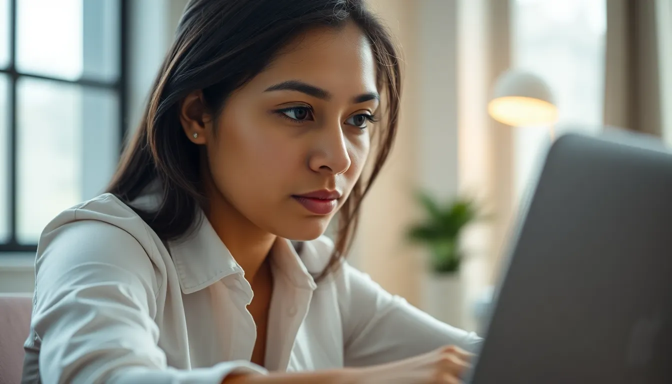 Focused IT Professional in Modern Workspace