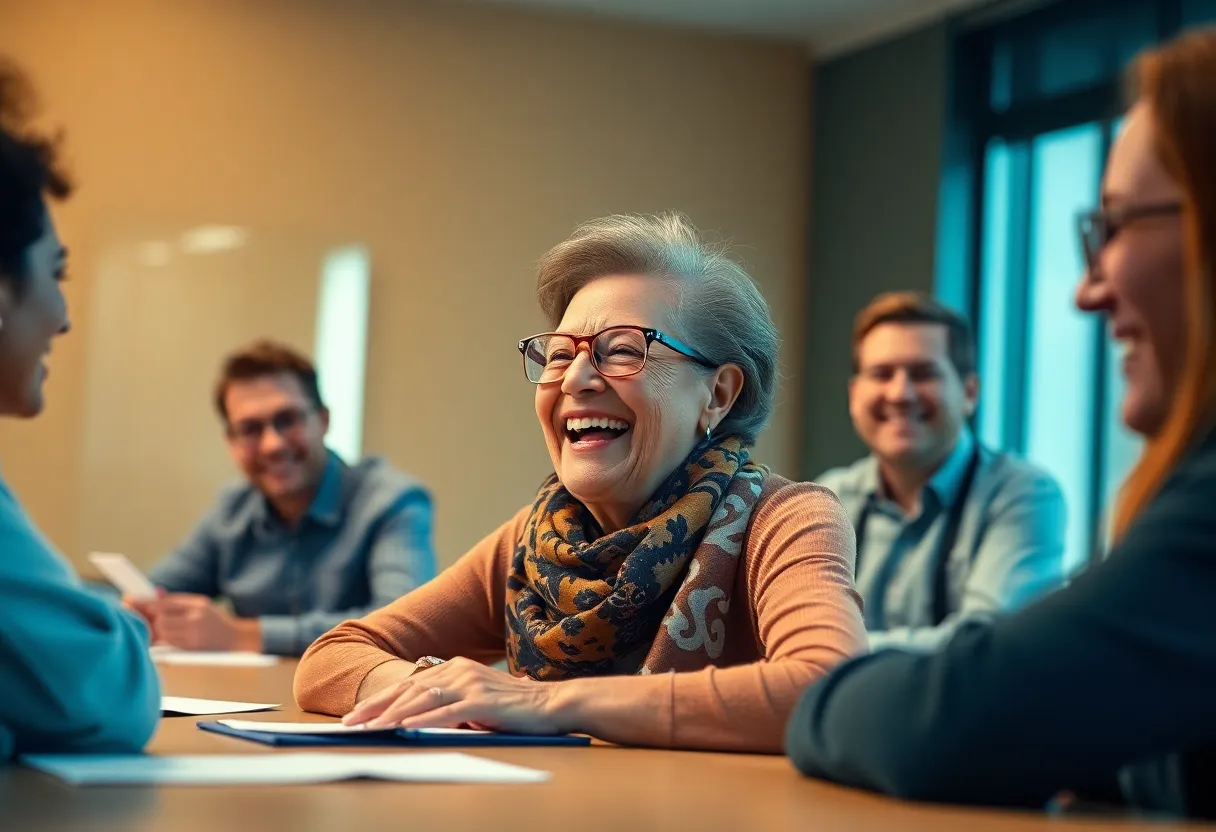 Joyful Team Collaboration Meeting