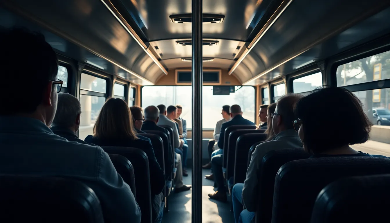 Morning Commute Inside the Bus