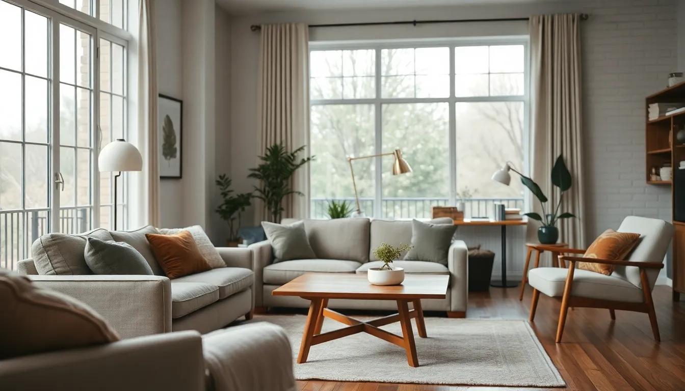 Modern Cozy Living Room Interior