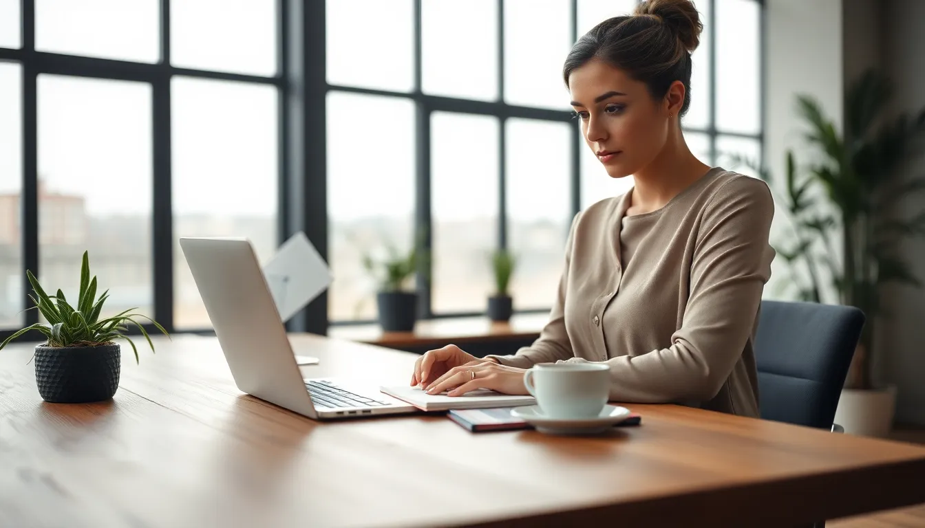 Remote Worker at Home Office