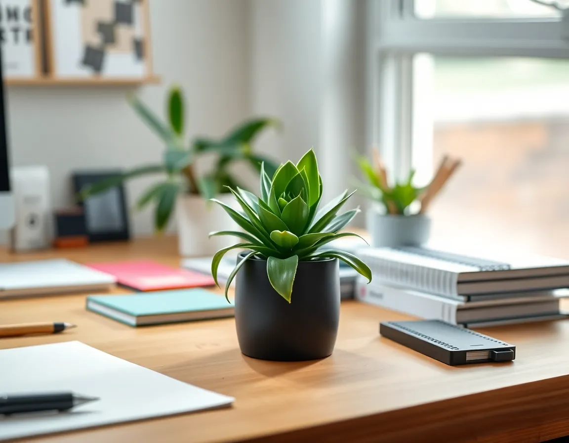 Stylish Home Office Desk Setup