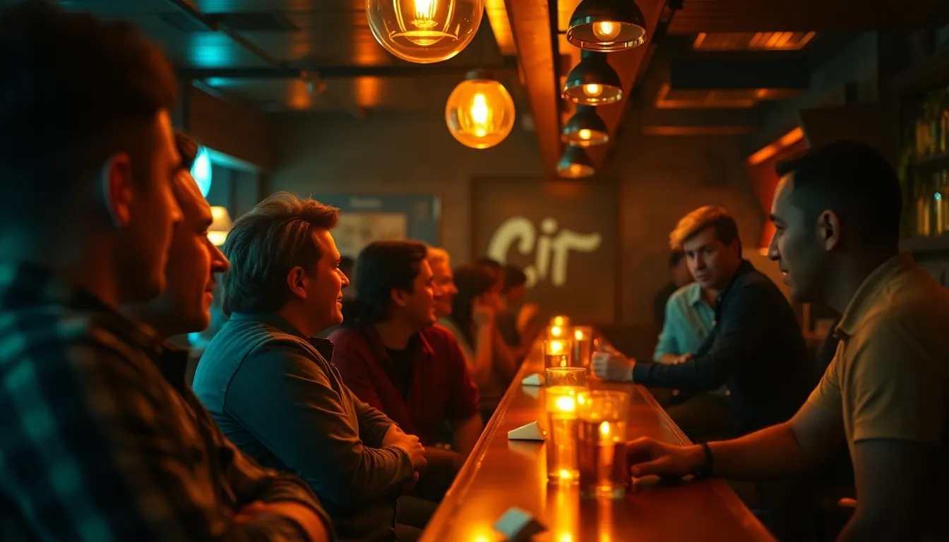 Lively Restaurant Evening with Friends