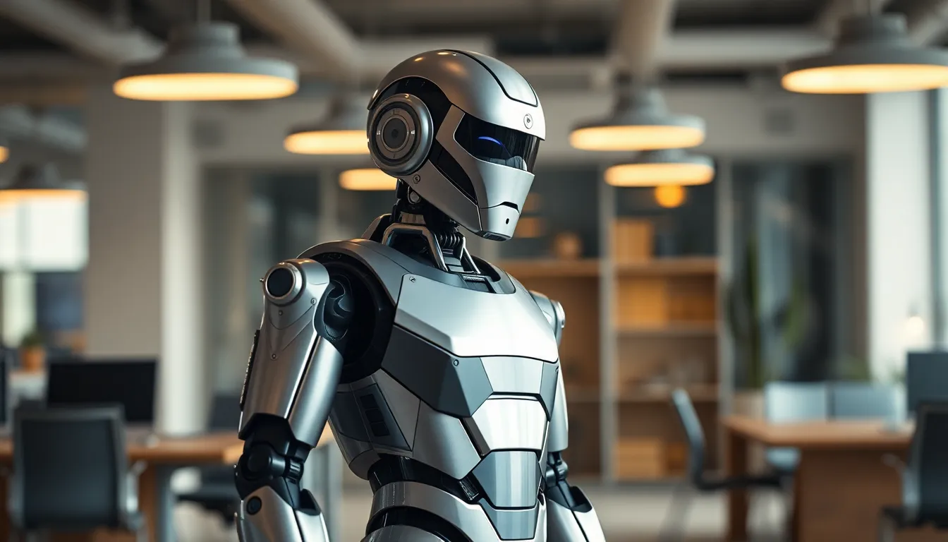 Humanoid Robot in Modern Office Setting