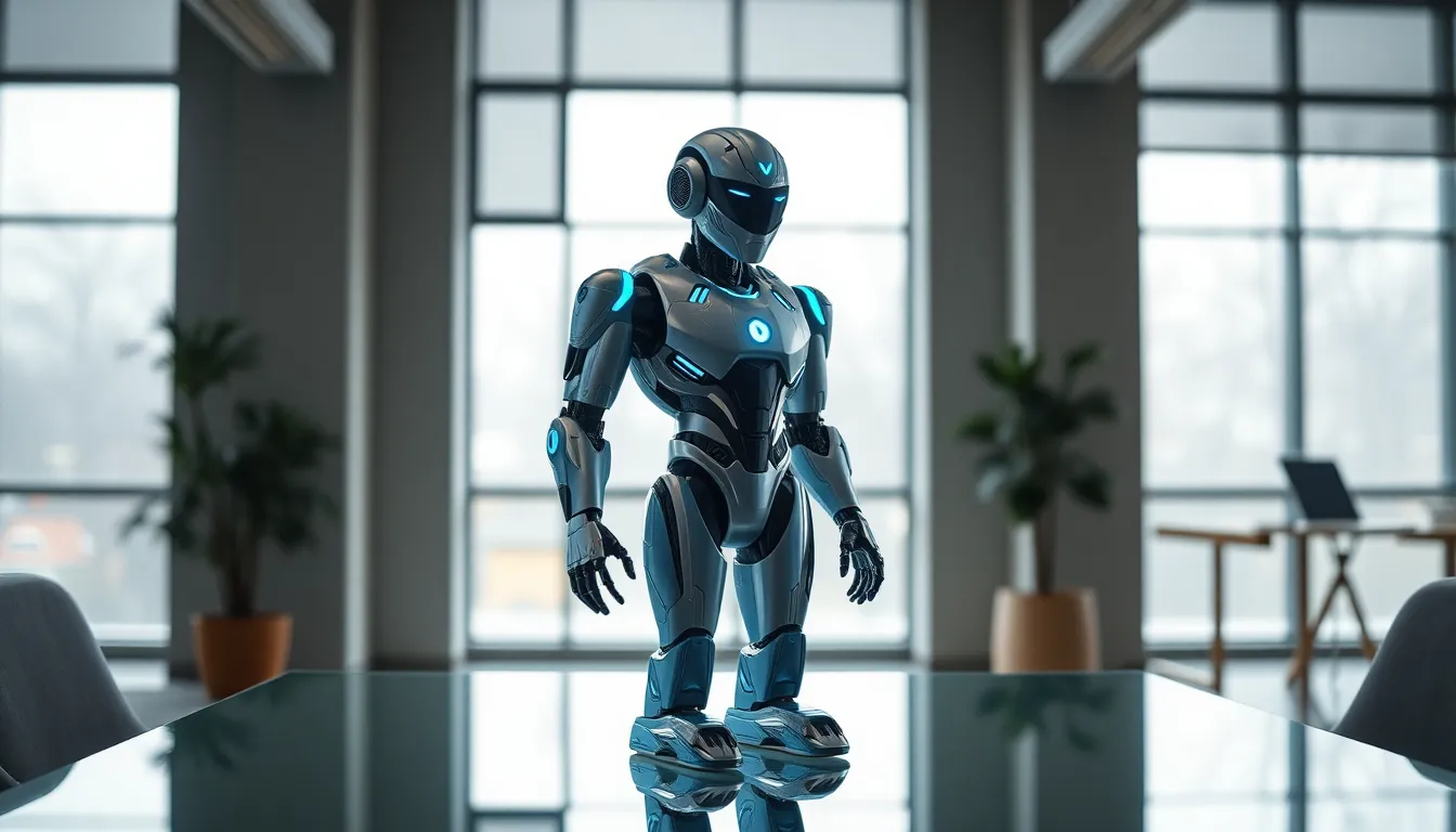Humanoid Robot in Modern Office Setting