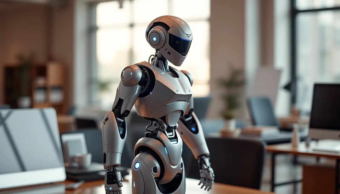 Humanoid Robot in Modern Workspace