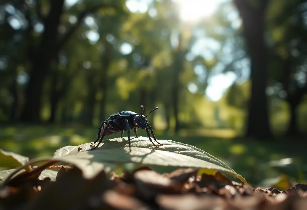 Robotic Insect in Natural Habitat