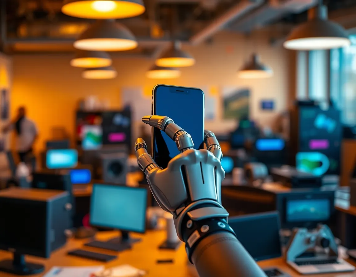 Robotic Hand Interfacing with Technology