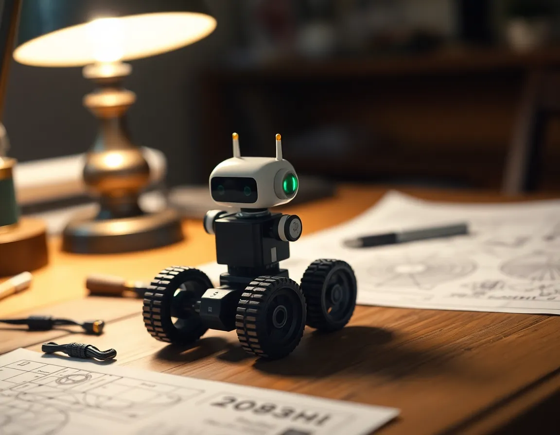 Robot Prototype on Designer's Table