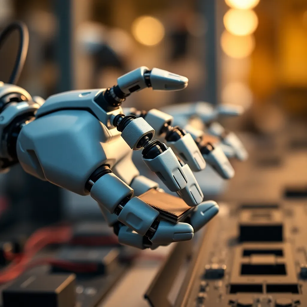 Robotic Fingers Assembling Components