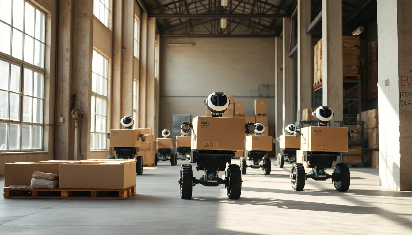 Autonomous Robots Transporting Materials