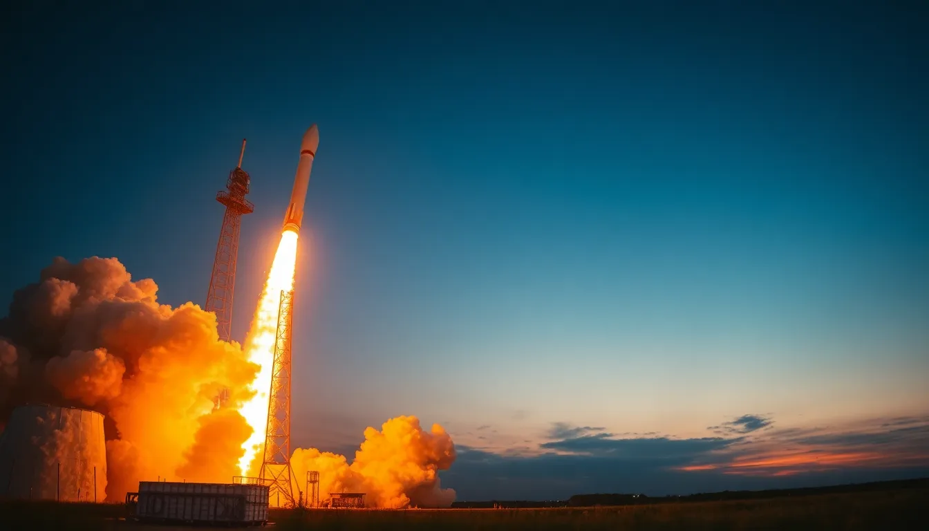 Rocket Launch in Action