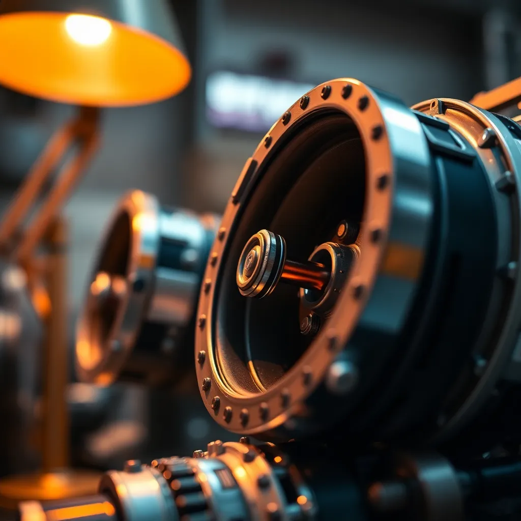 Intricate Rocket Engine Details