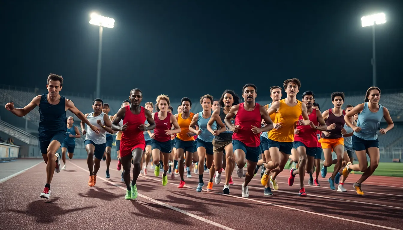 Trail Runner at Sunset