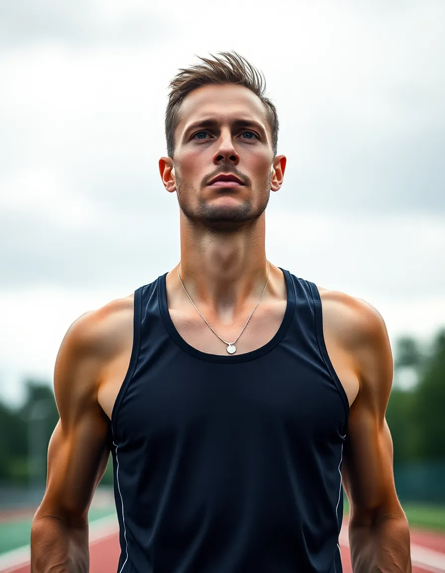 Runners Competing on the Track