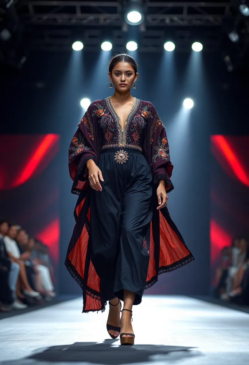 Dynamic Fashion Moment Captured on the Runway