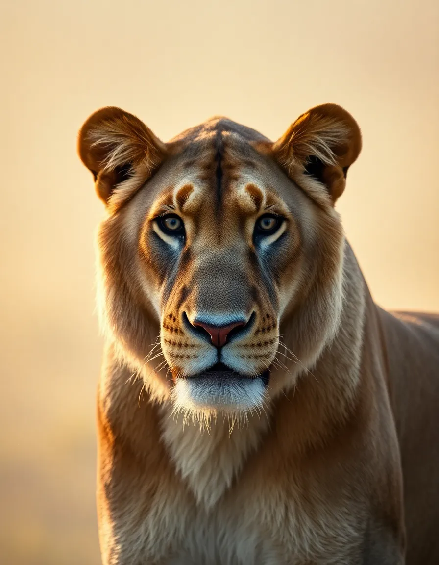Close-Up of a Majestic Lion