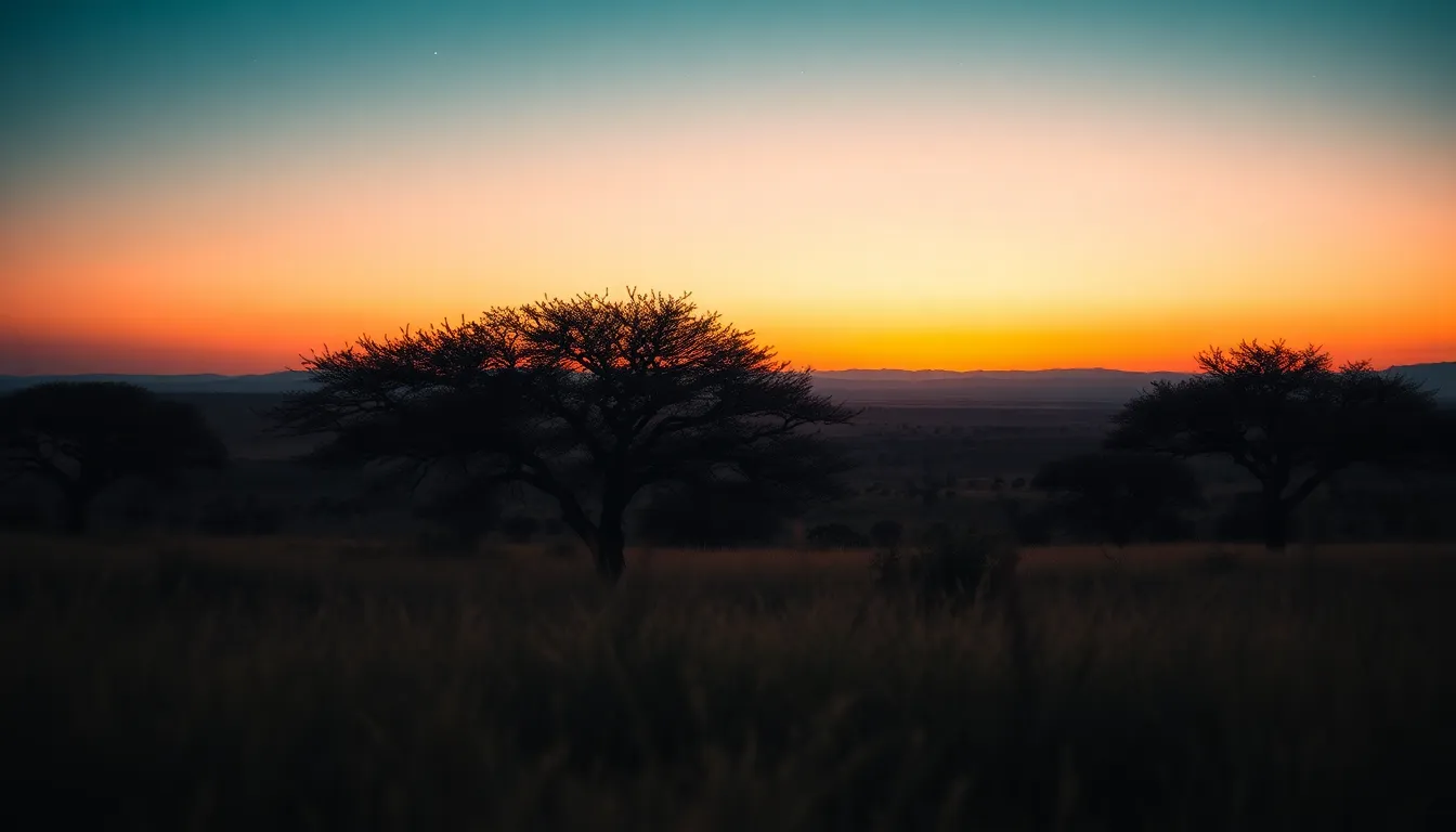 Dusk Over Serengeti National Park