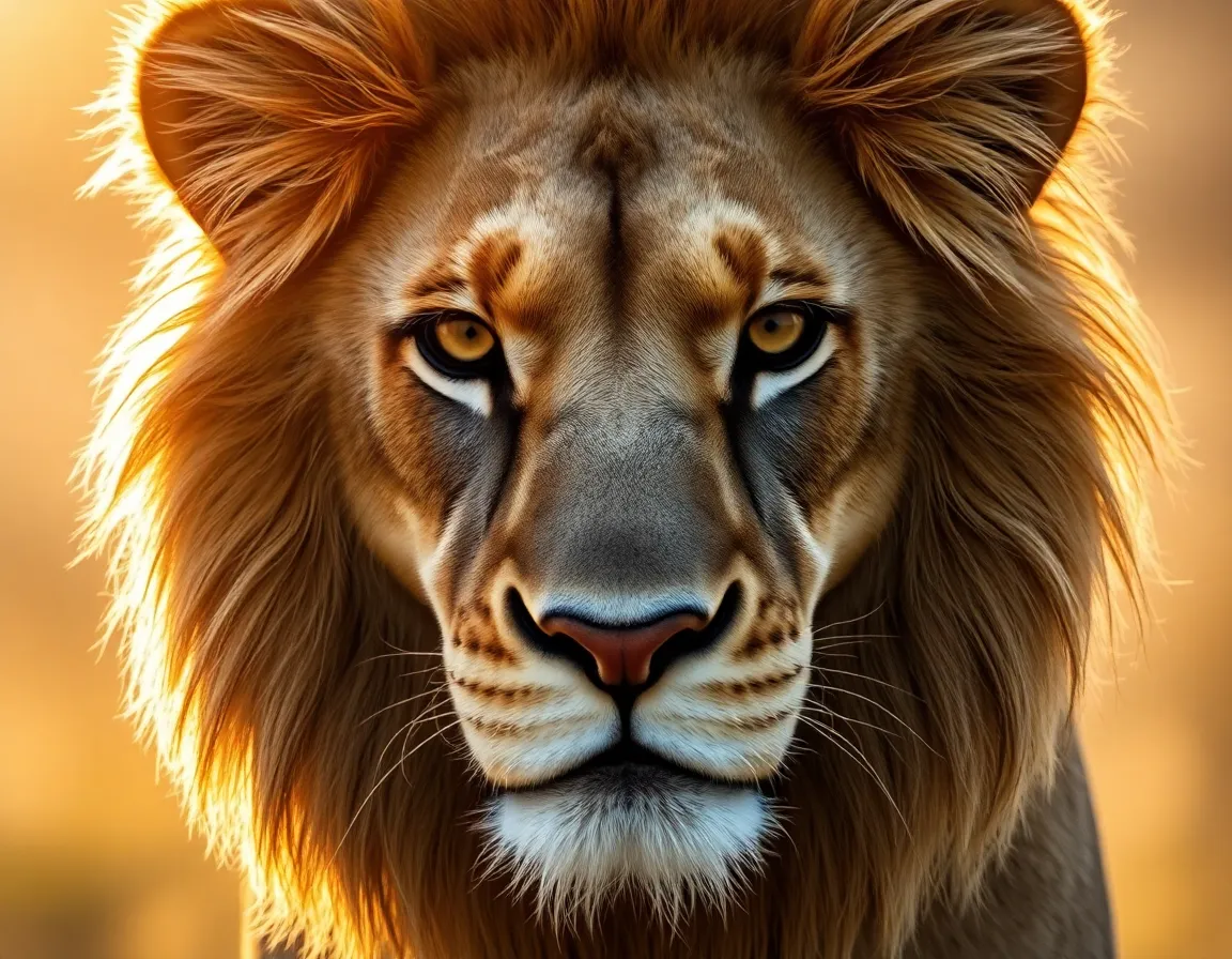 A Majestic Lion Portrait