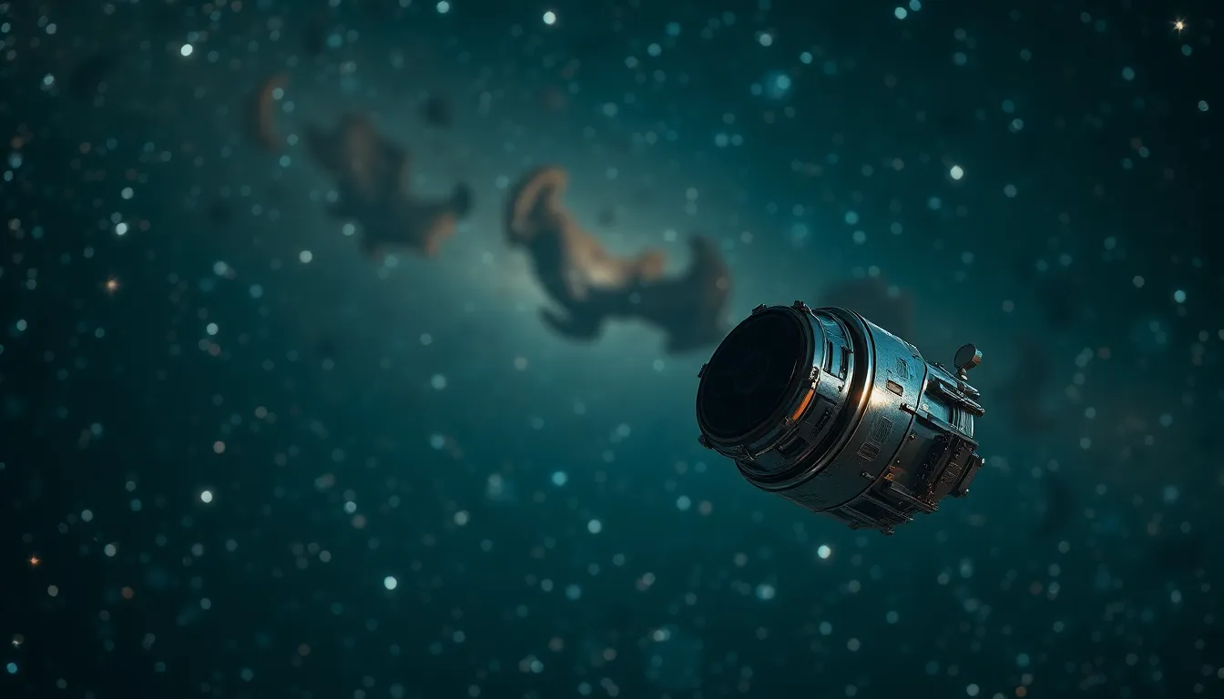 Witness the awe-inspiring moment of a satellite launch at dawn, with fiery flames and billowing smoke illuminating the vibrant orange and pink skies. This powerful image captures the intensity and excitement of aerospace advancements, showcasing the sleek design of the satellite as it ascends. The hyperfocal depth of field ensures that every detail is in sharp focus, from the rocket's intricate structure to the rugged launch pad below. The dramatic composition and rich color scheme create a breathtaking representation of human ingenuity and exploration.