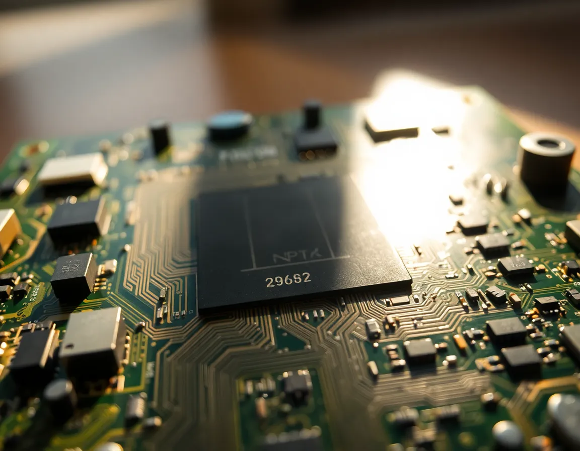 Macro View of Satellite Circuit Board