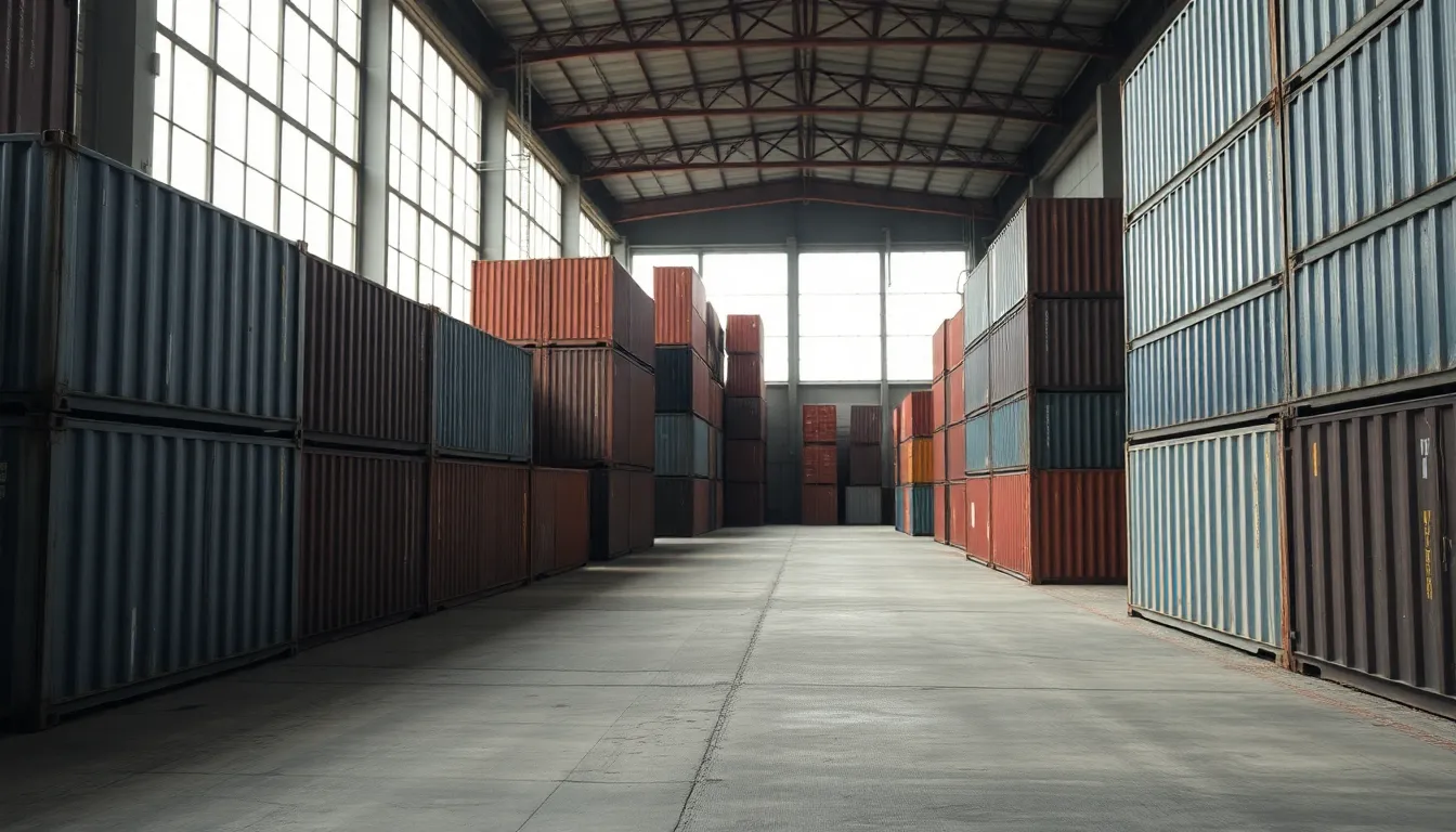 Early Morning at a Busy Shipping Yard