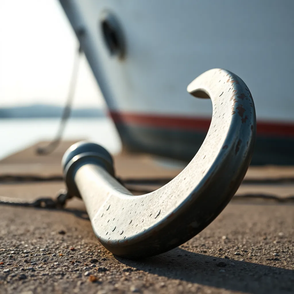 Macro Shot of Ship's Anchor