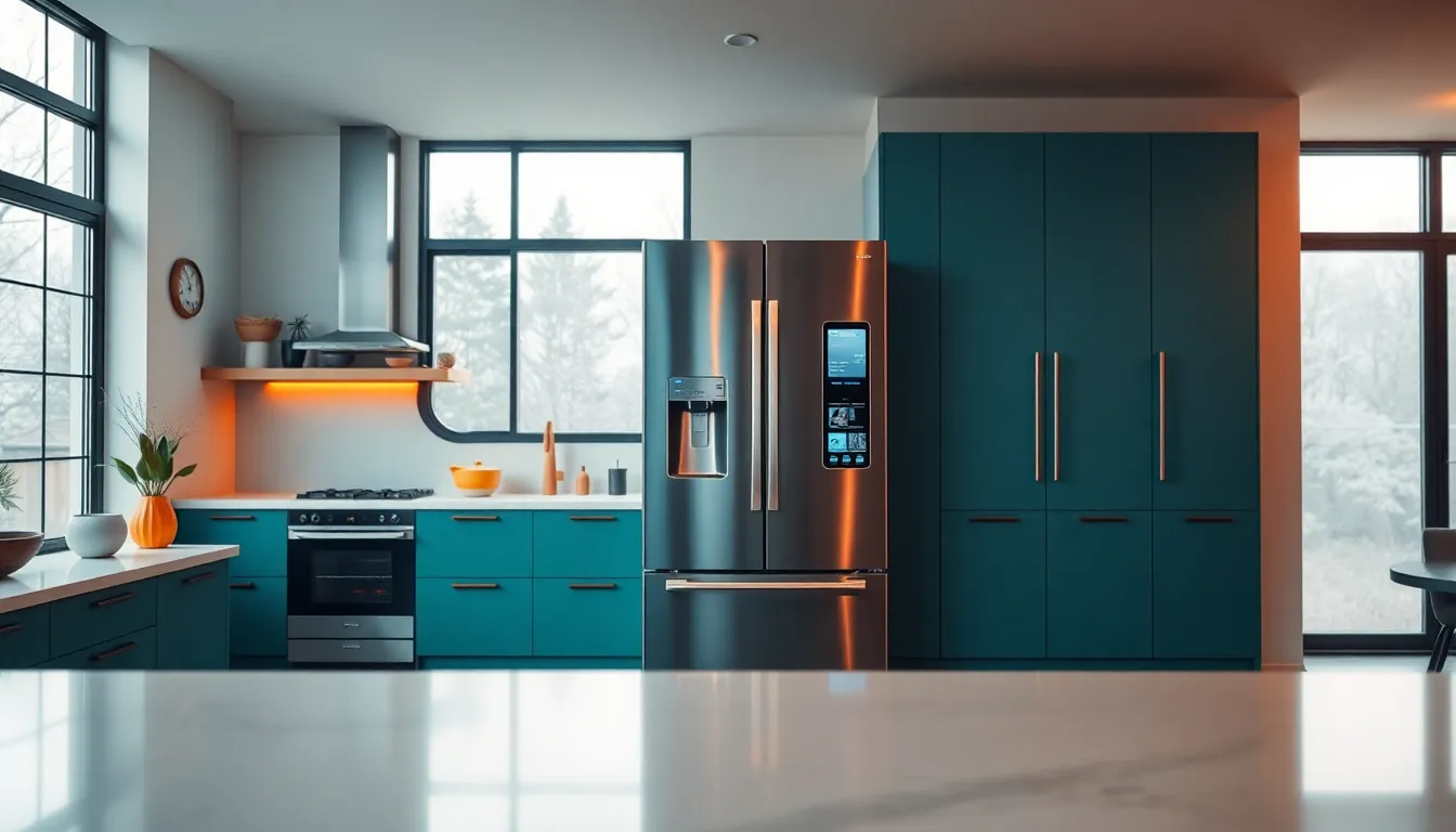 Sleek Smart Kitchen with Modern Appliances