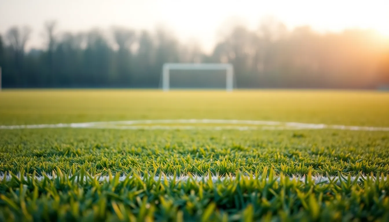 Quiet Soccer Field at Dawn